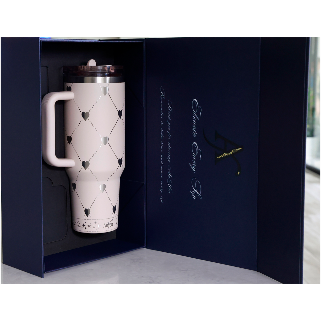 AnYen Signature Tumbler – 40oz | Premium Stainless Steel Insulated Cup with Lid & Straw – Luxury Gift Box