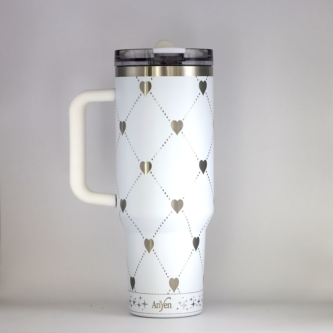 AnYen Signature Tumbler – 40oz | Premium Stainless Steel Insulated Cup with Lid & Straw – Luxury Gift Box